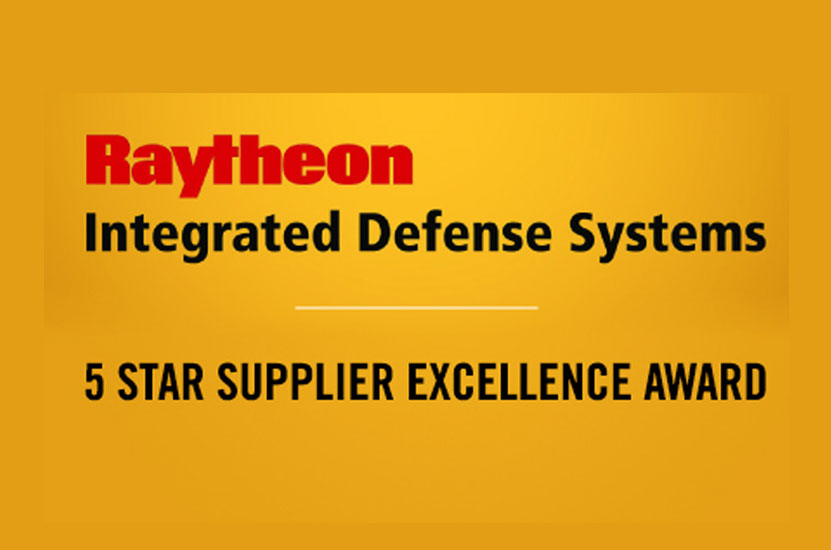 kSARIA Corporation Honored with Raytheon’s 2017 Five-Star Supplier Excellence Award